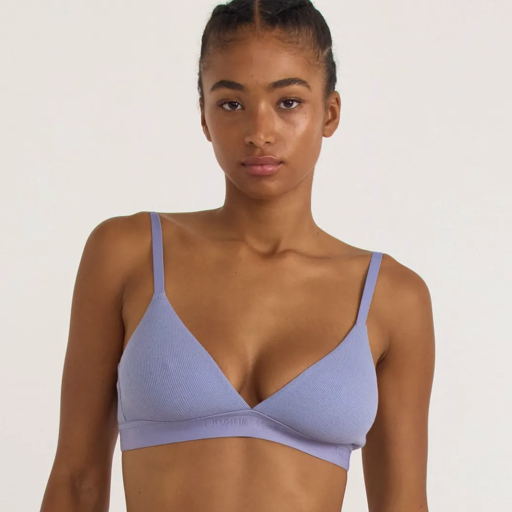 Organic Basics Core Rib Triangle Bralette, £35