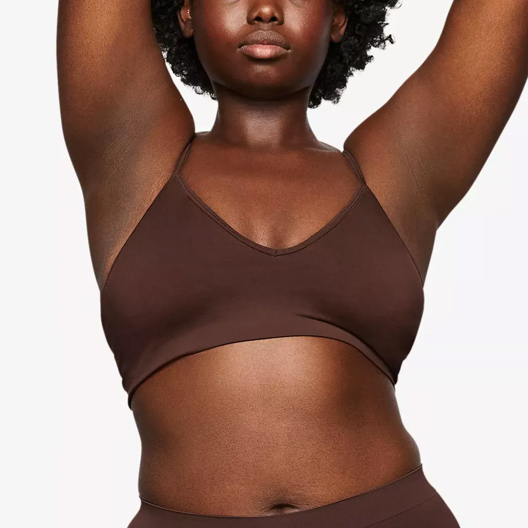 Skims Smoothing V-Neck Stretch Woven Bralette, £36