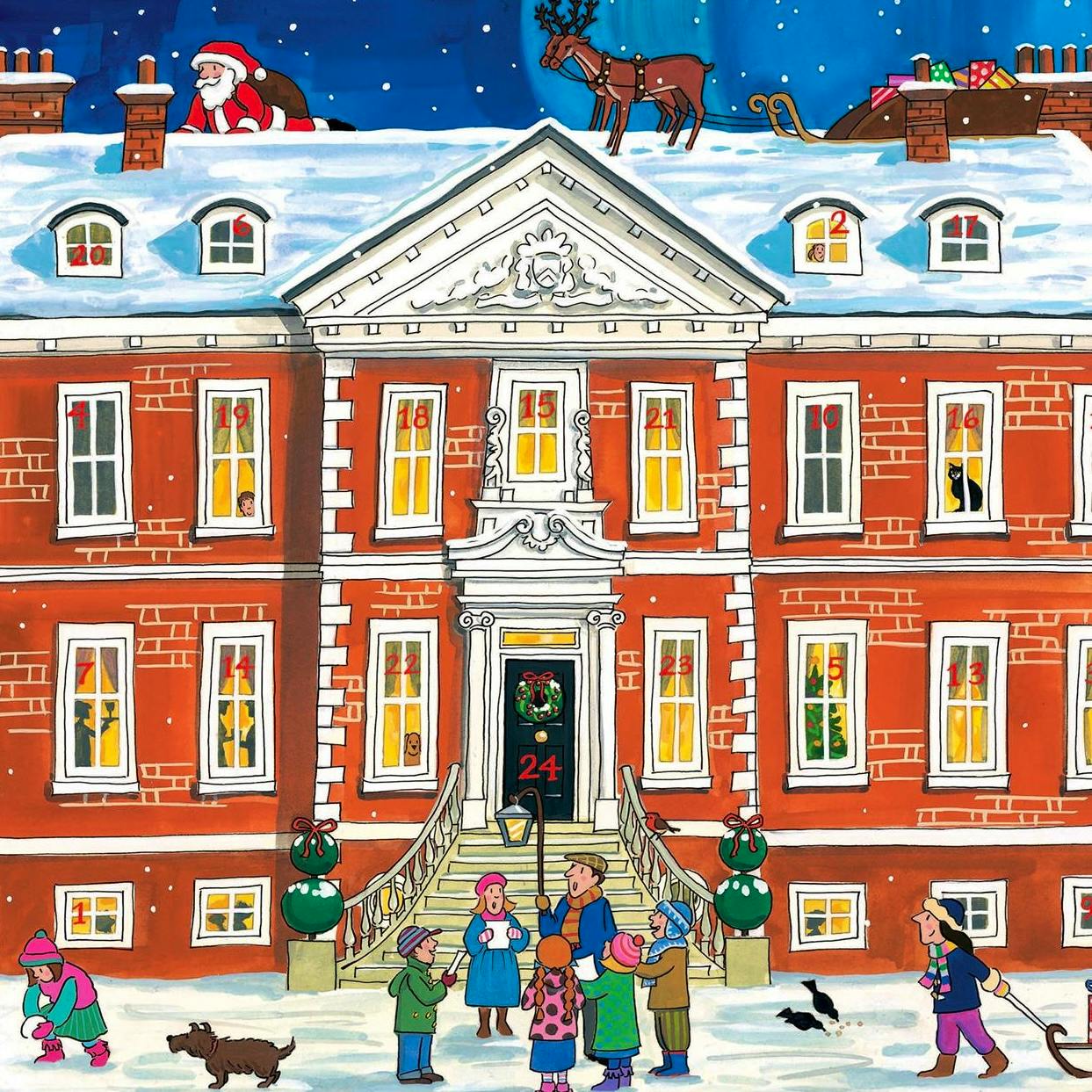 Carousel Shop Alison Gardiner Traditional Card Advent Calendar Large, £6.99