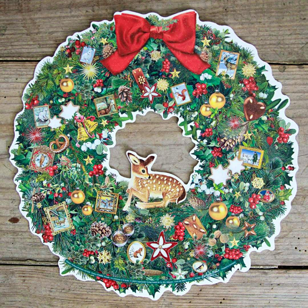Closet & Botts Large Advent Calendar - Festive Wreath, £12.99