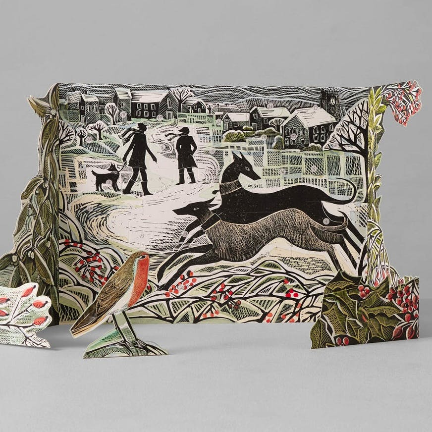 Toast Angela Harding Whippet Wonderland Advent Calendar, £10.95