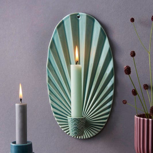 The Scandinavian Shop Dottie Pipanella Ceramic Waves Sconce, £50
