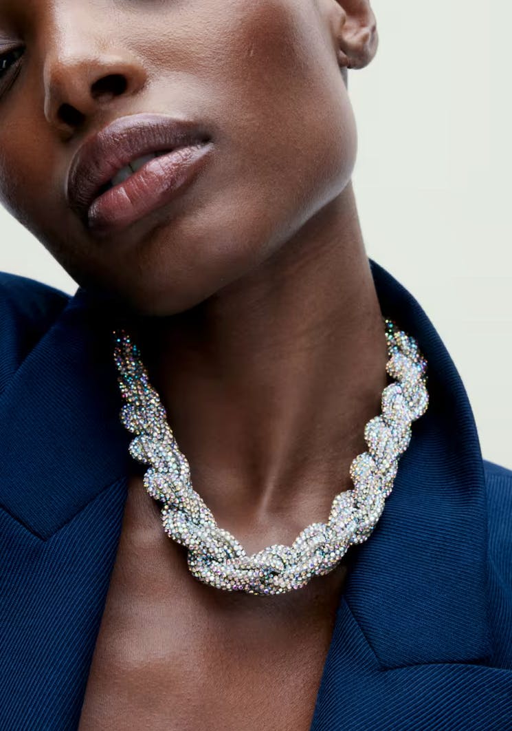 Marks & Spencer Statement Crystal Rope Necklace, £30