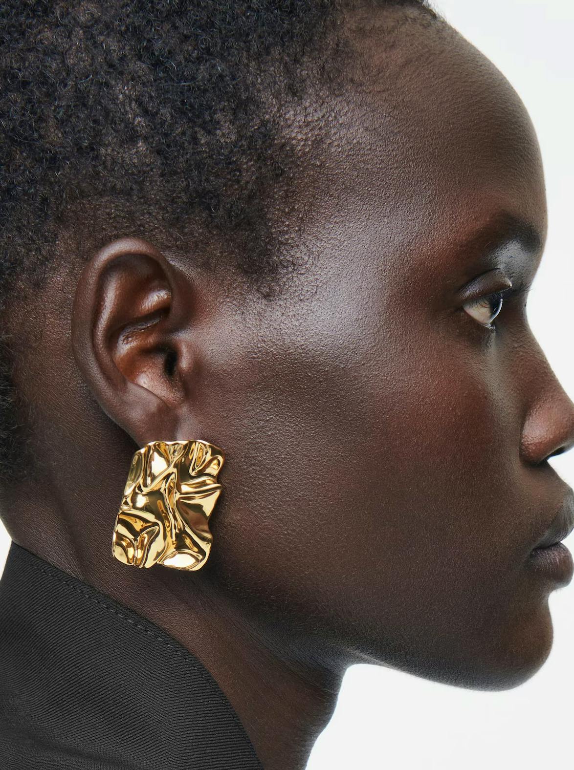 COS Scrunched Mismatched Earrings, £35