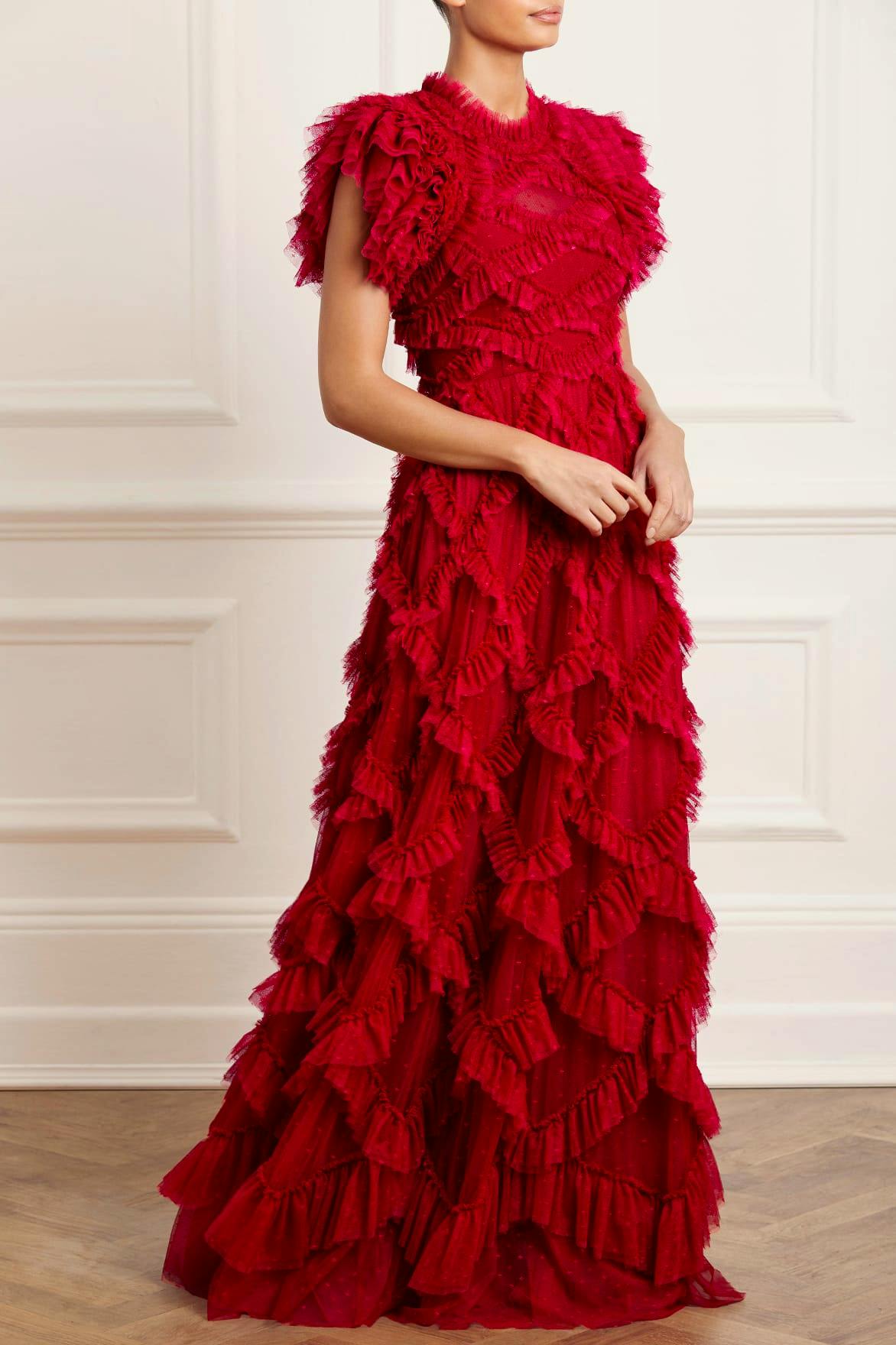 Needle & Thread Genevieve Ruffle Gown, £480
