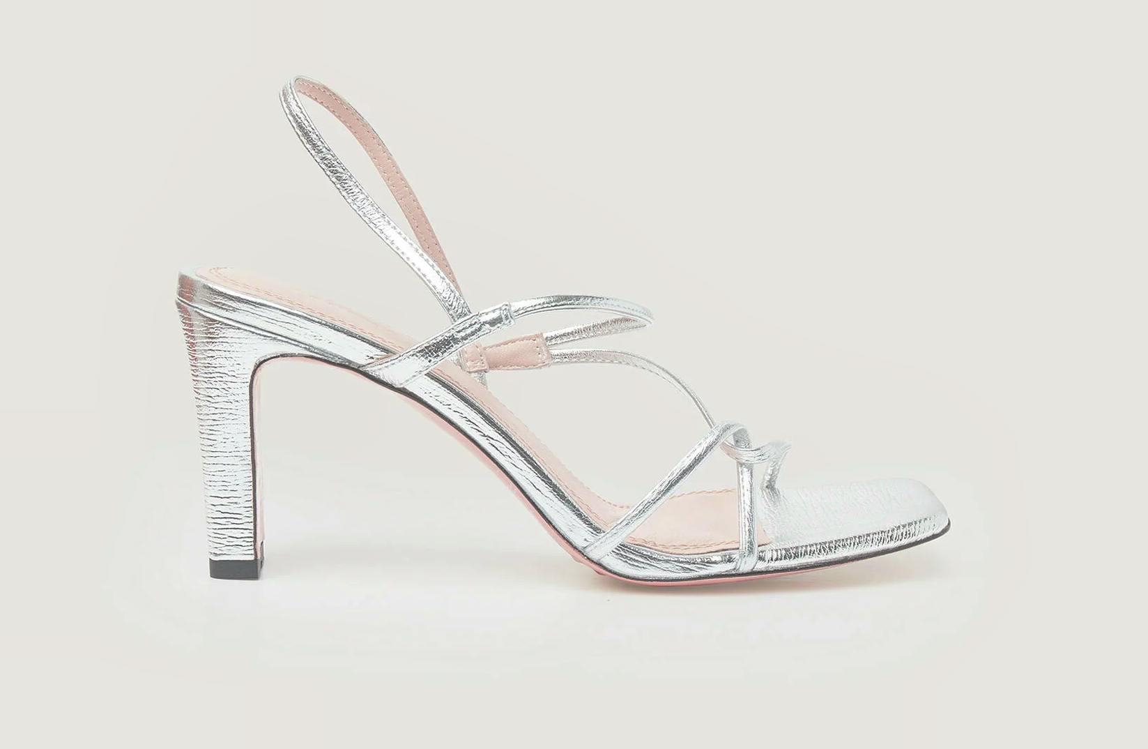 Sandro Metallic Leather Sandals, £259