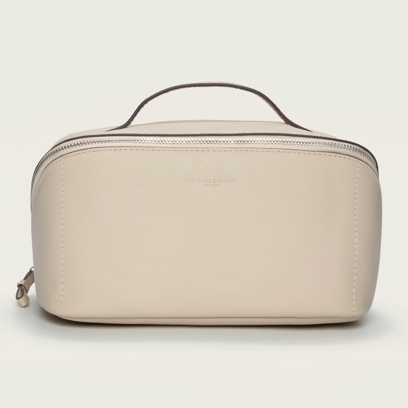 The White Company Saffiano Leather Fold Out Make Up Case, £69