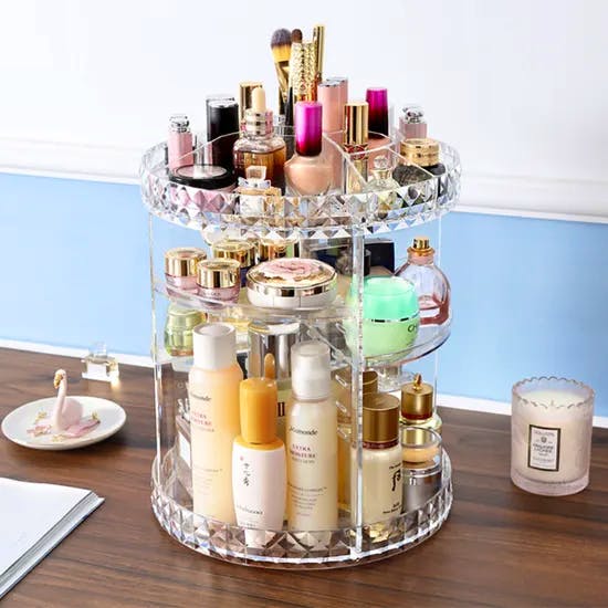 Ryman Transparent Acrylic Rotating Make-Up Organiser, £11.19