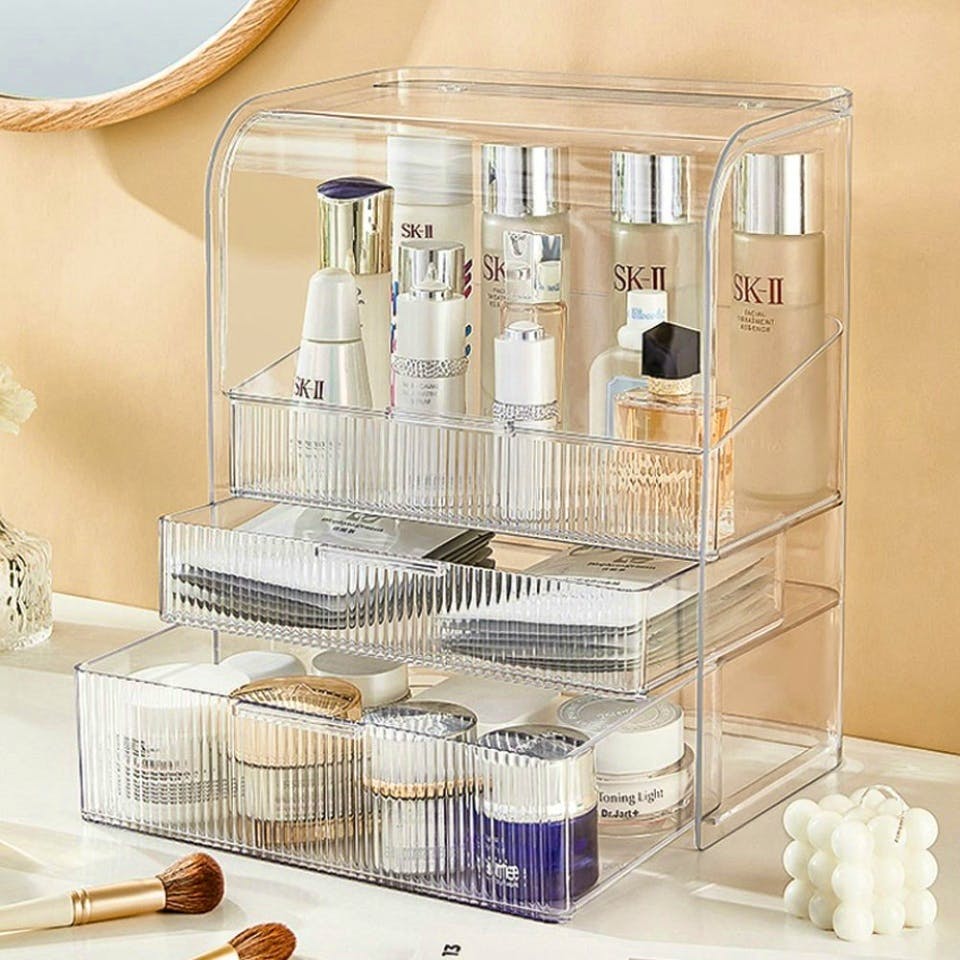 Tesco Three Tier Transparent Cosmetics Make-Up Storage, £30