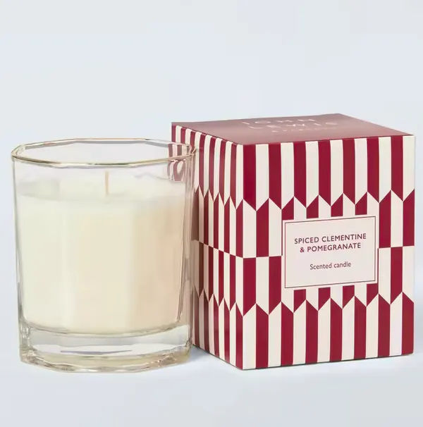 John Lewis Spiced Clementine & Pomegranate Candle, £6