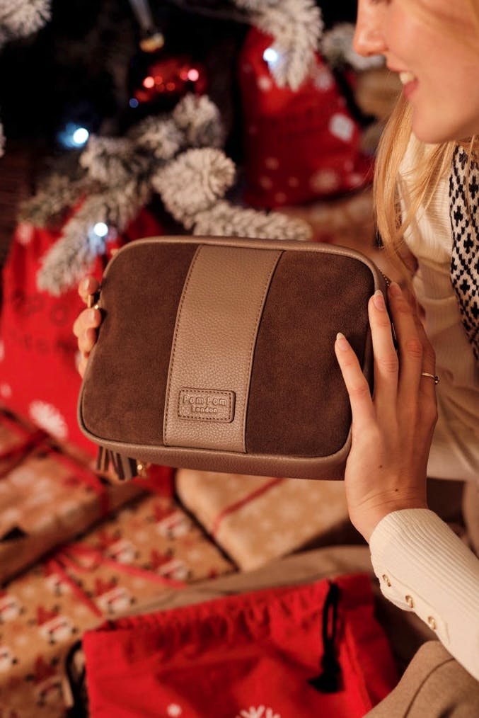 Pom Pom London City Suede Bag, £94.95