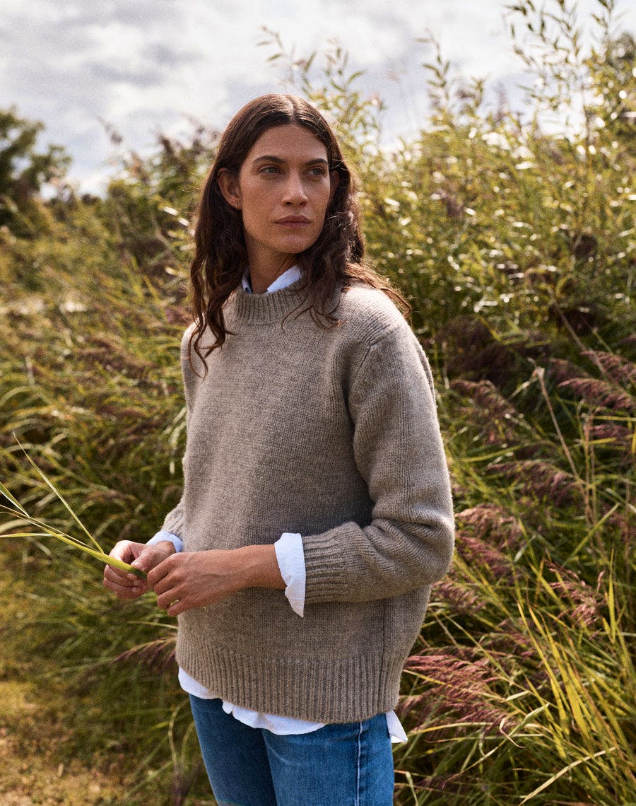 Navy Grey The Masham Sweater, £295