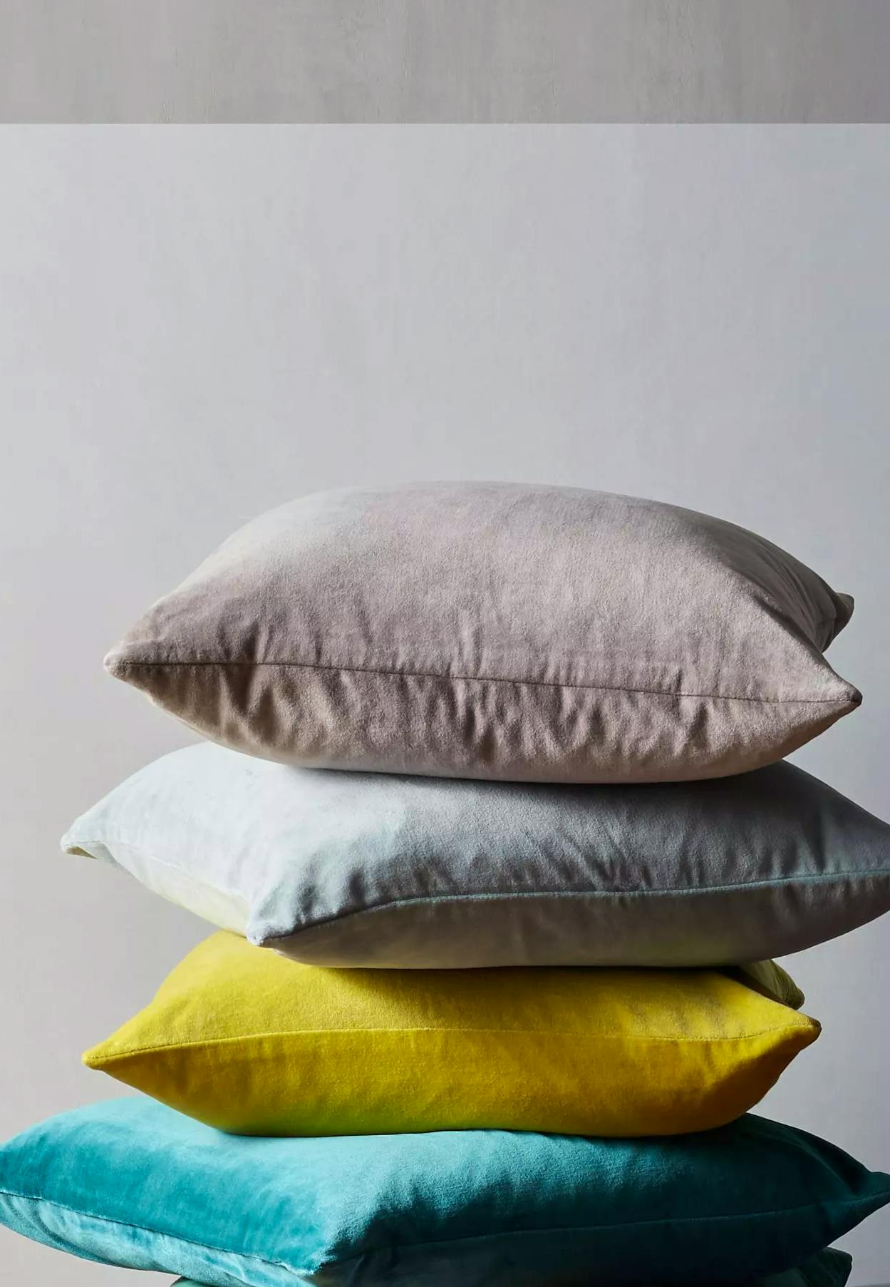 John Lewis Cotton Velvet Cushion, £25