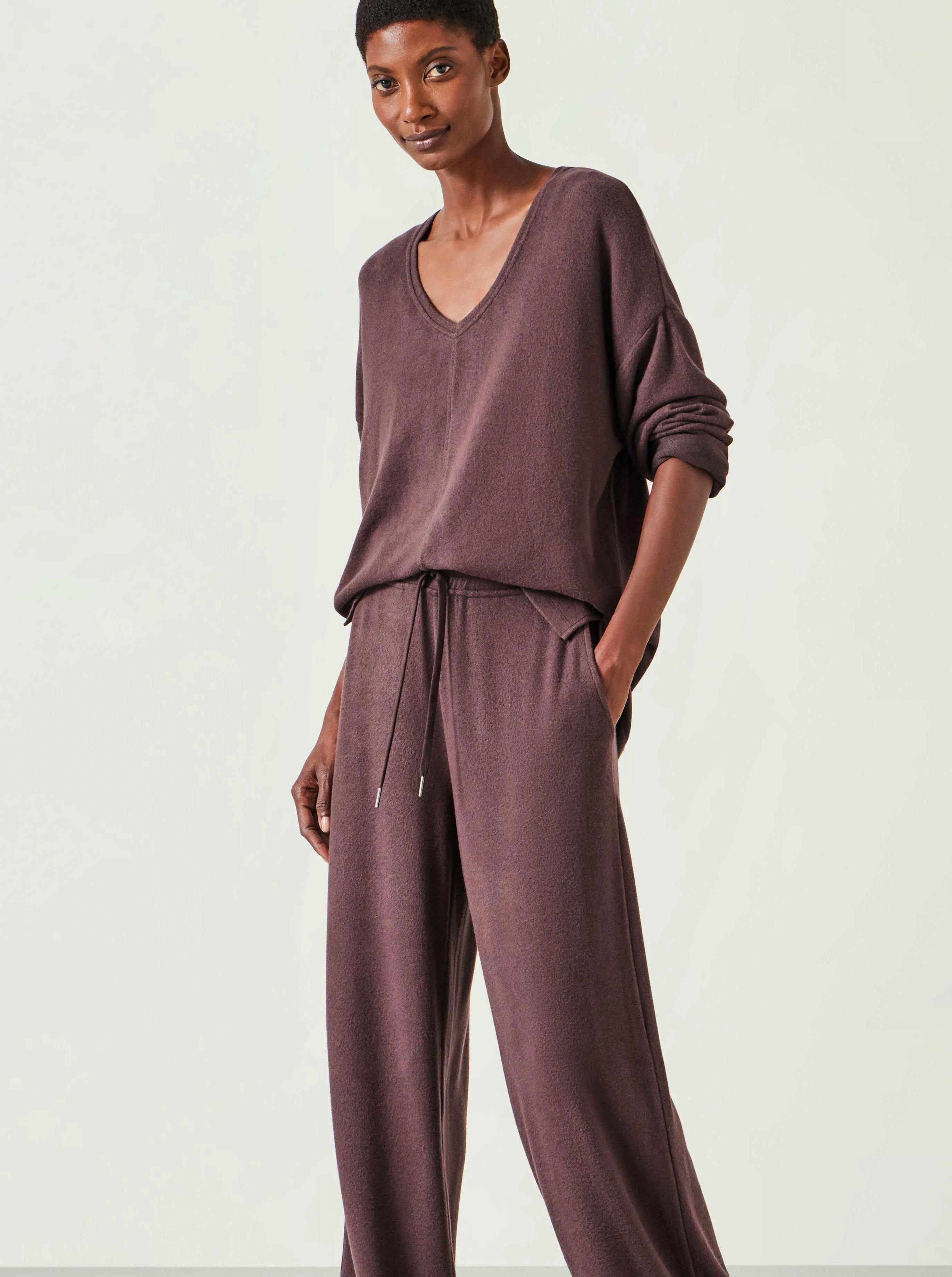 Hush Super-Soft Wide-Leg Joggers, £50