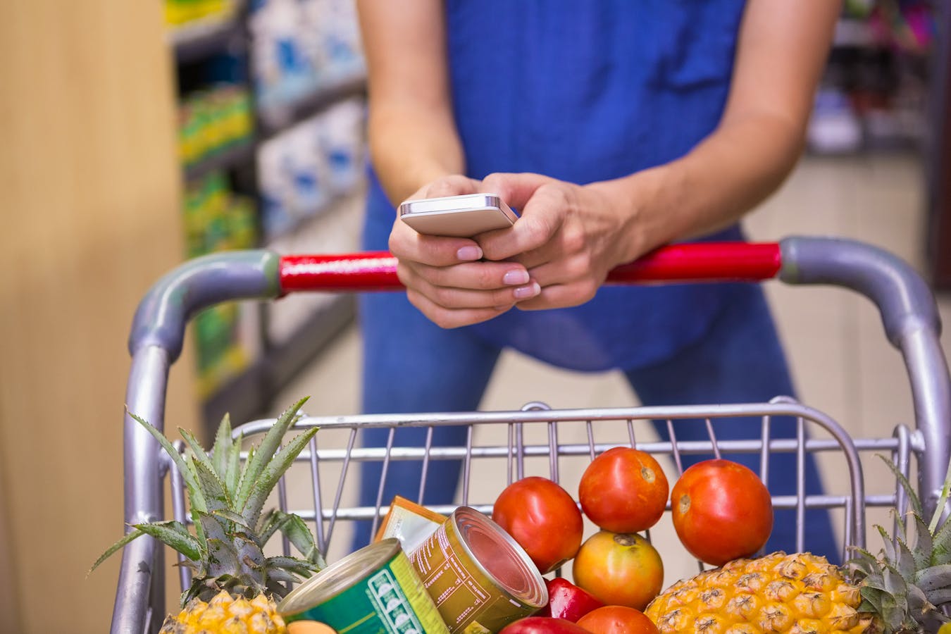 Bigstock-Woman-pushing-trolley-in-aisle-95875592