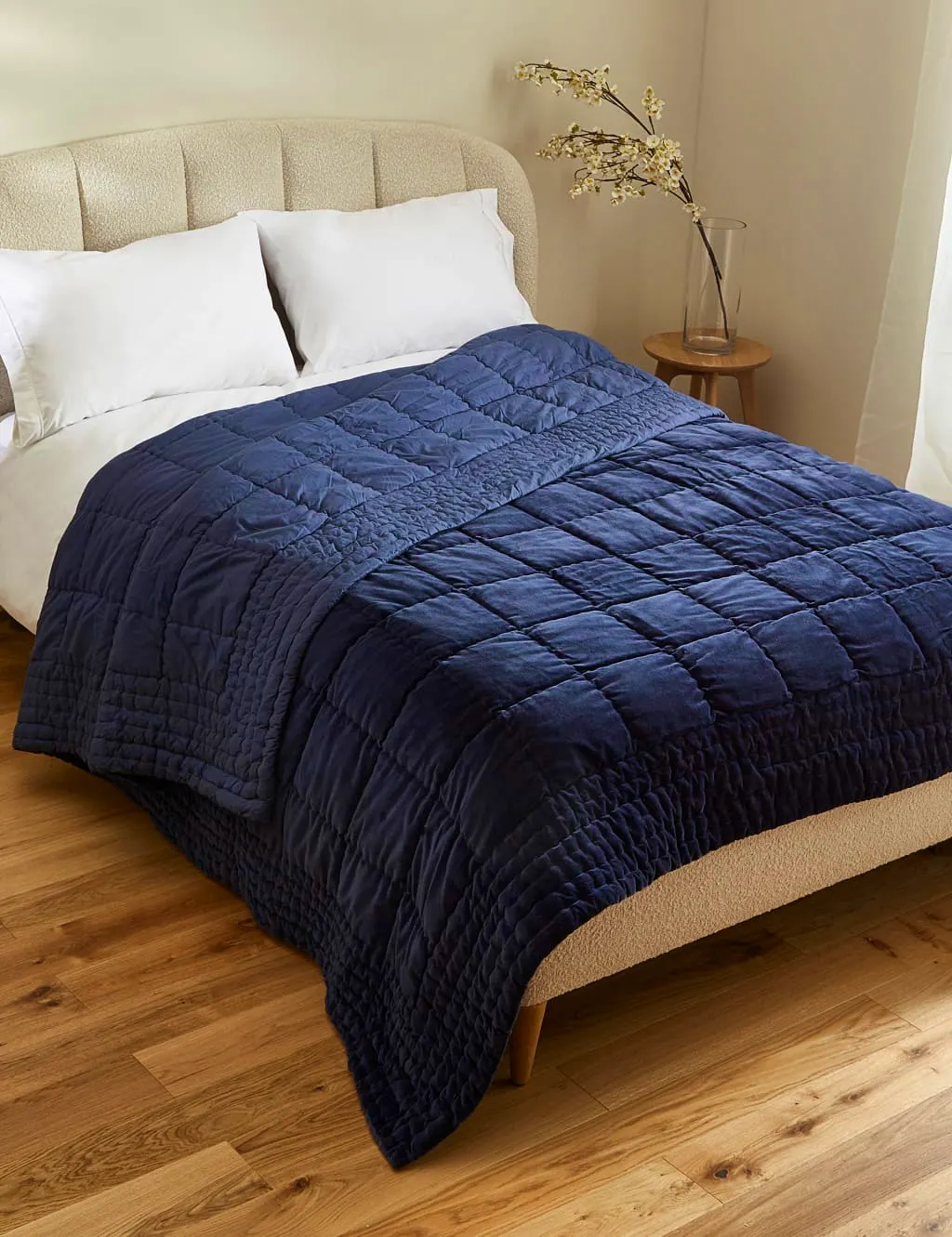 Marks & Spencer Cotton Velvet Quilted Bedspread, from £129 - £169