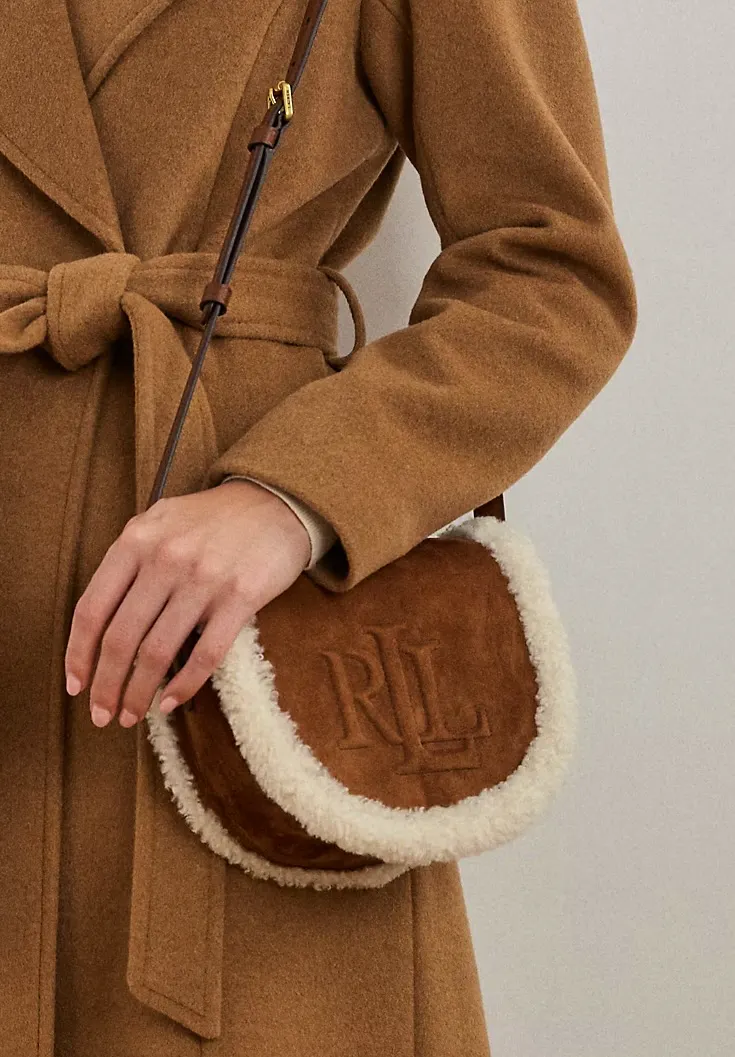 Ralph Lauren Shearling-Trim Medium Witley Crossbody, £185 (Was £369)