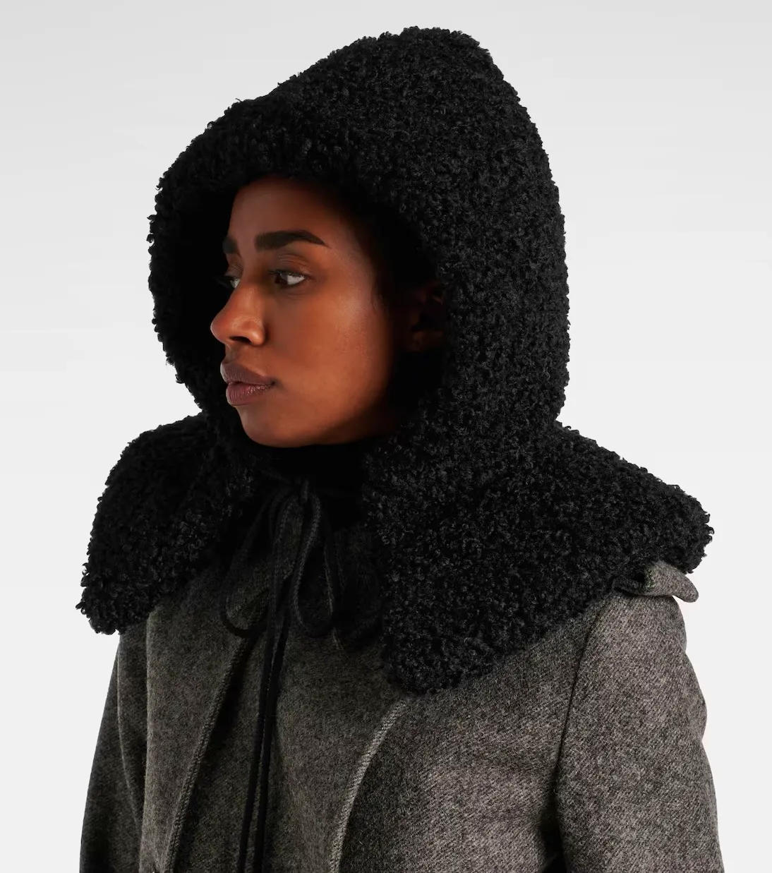Ruslan Baginskiy Faux Shearling Hood, £235