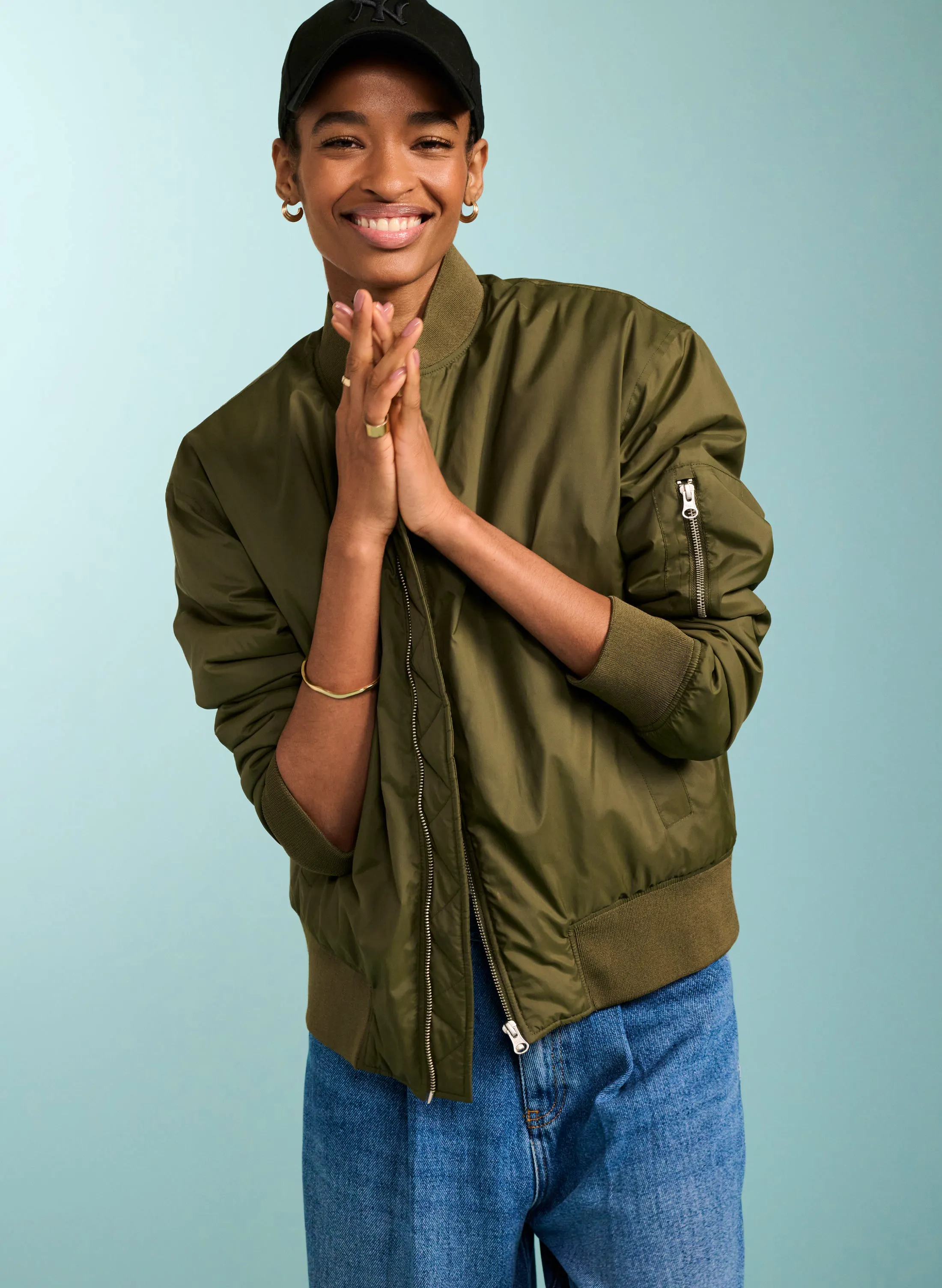 Baukjen Tegan Bomber Jacket, NOW £129