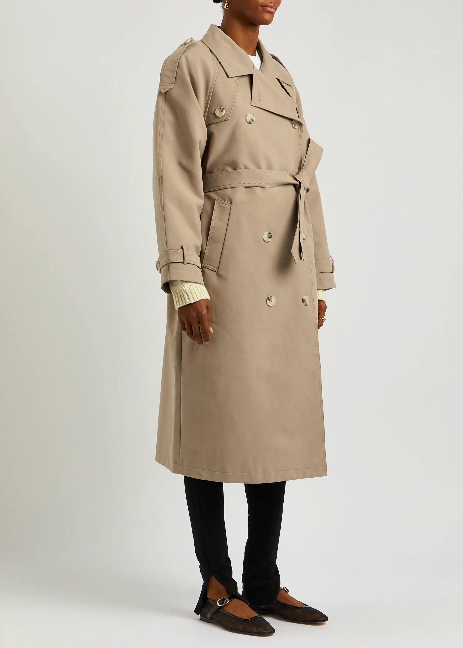 Meotine Bobby Cotton Trench Coat, NOW £156