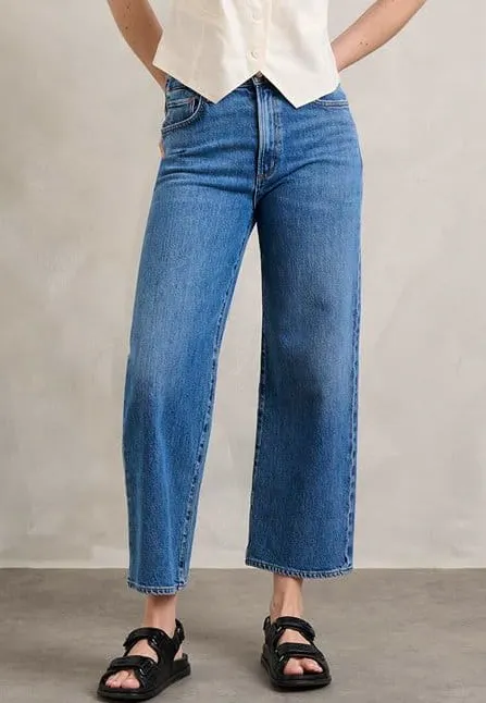 Trilogy Stores Agolde, Harper Crop Jean In Moor, NOW £125