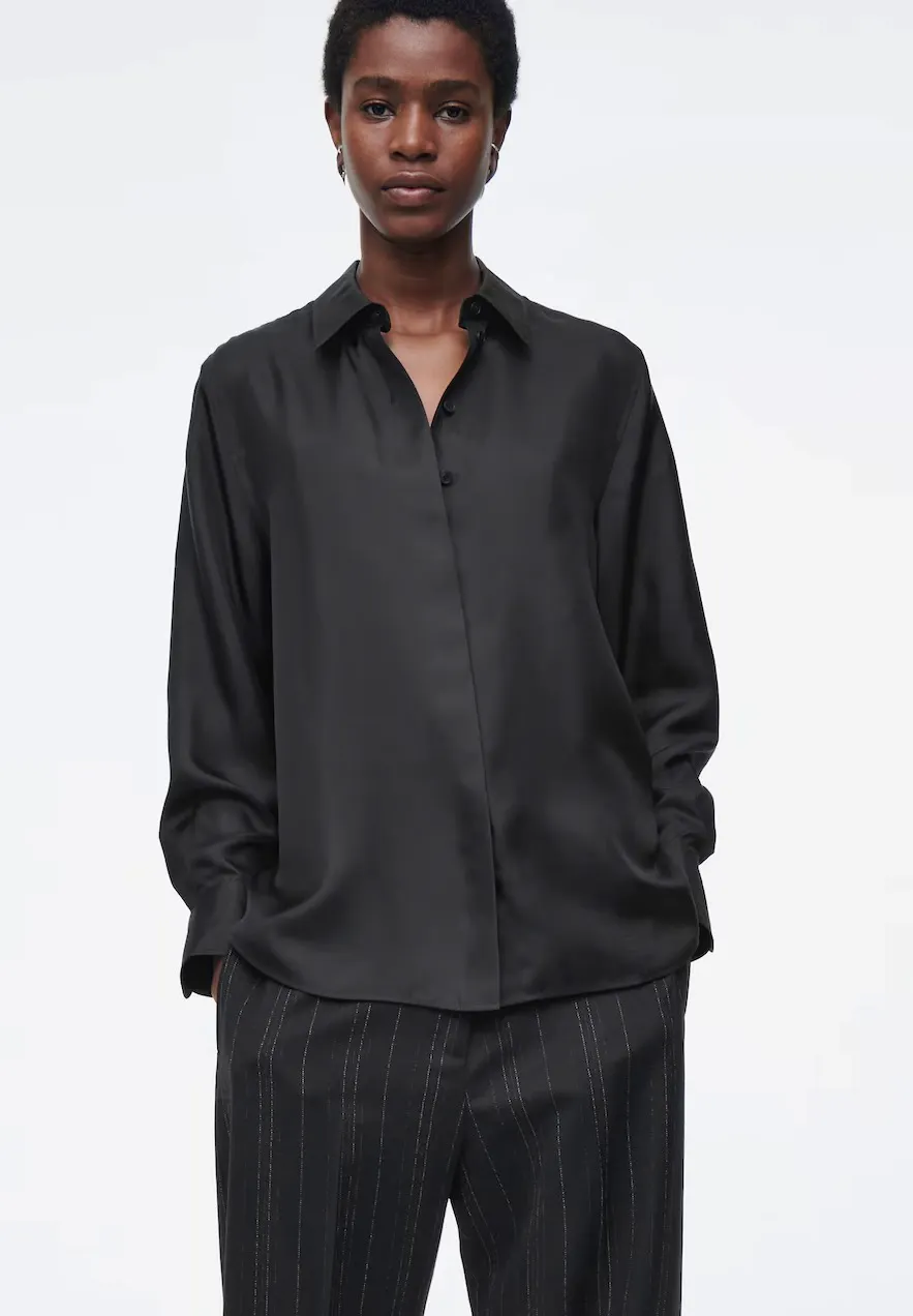 COS Oversized Pure Silk Shirt, NOW £75