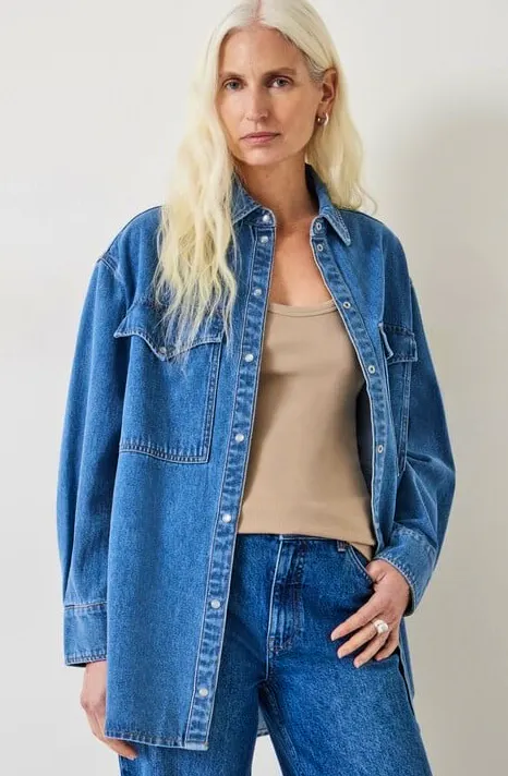 Hush Davina Oversized Denim Shirt, NOW £30