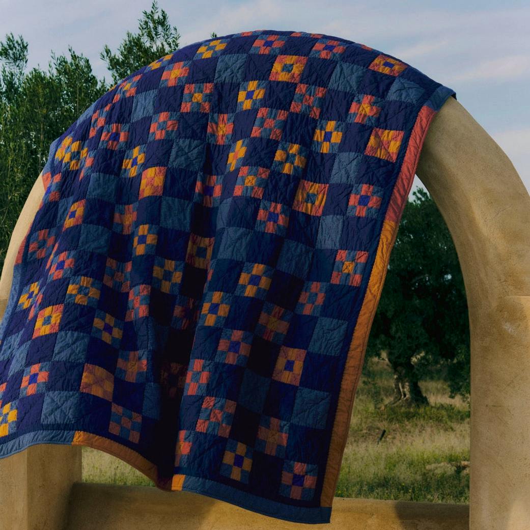 Toast Astrid Check Patchwork Quilt, £325