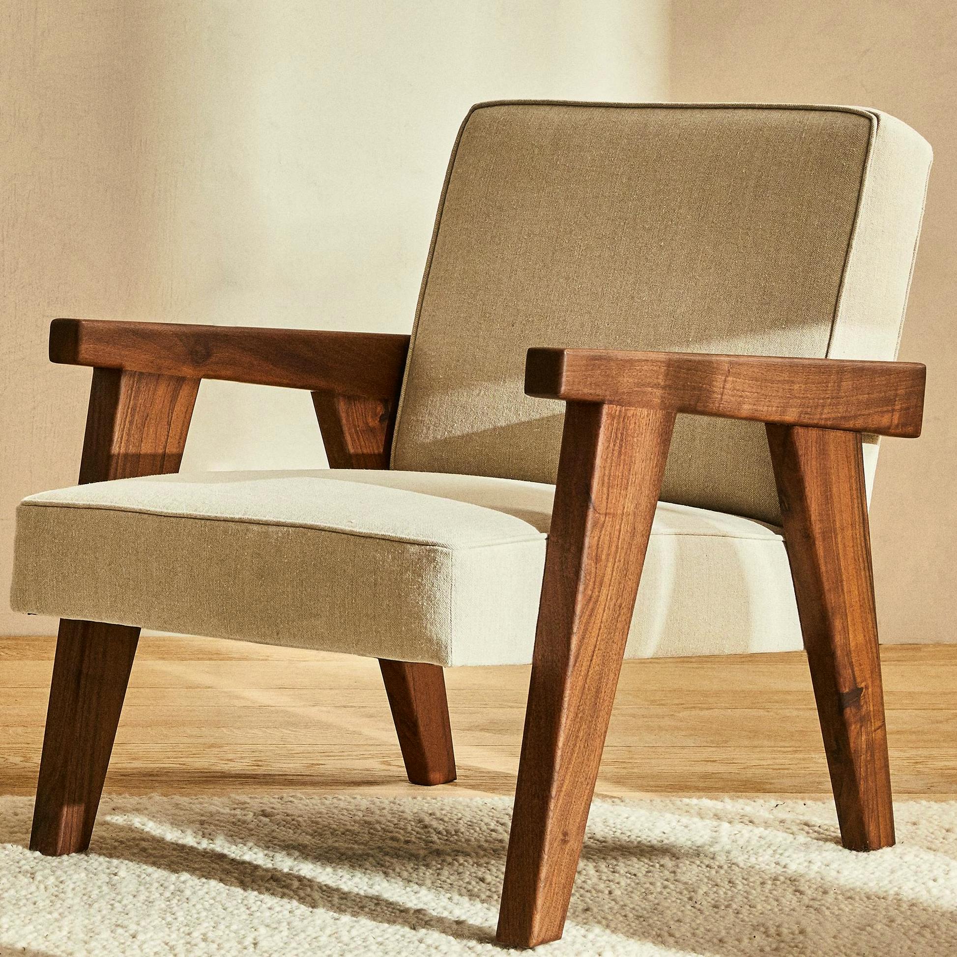 Zara Home Zara Home By Blasco Upholstered Walnut Armchair, £649.99