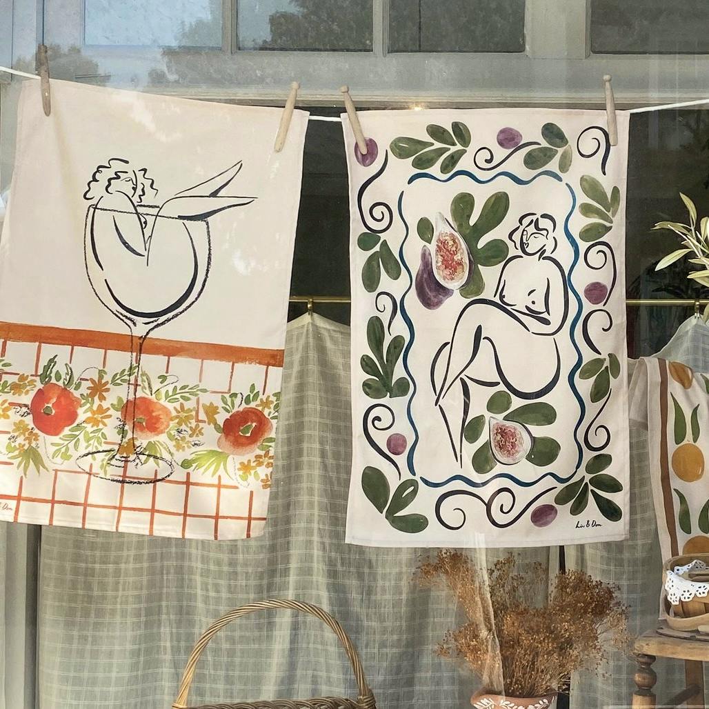 Liv & Dom Organic Cotton Tea Towel, £14