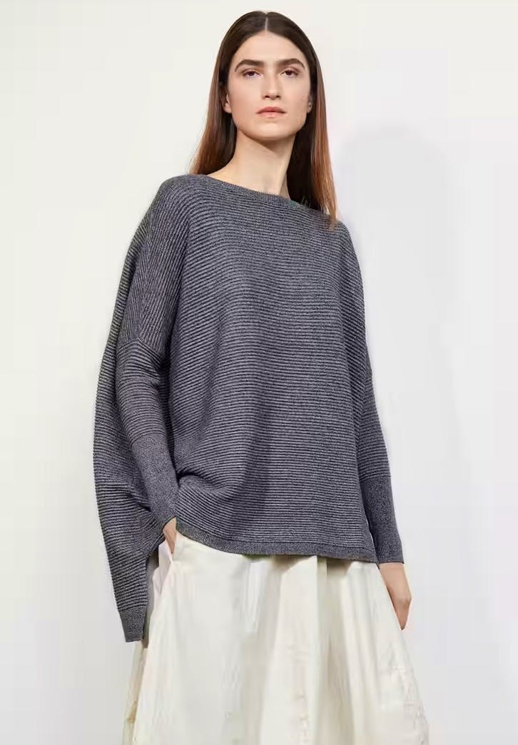 Plumo Jack Sweater - Grey Marl Twist, £149