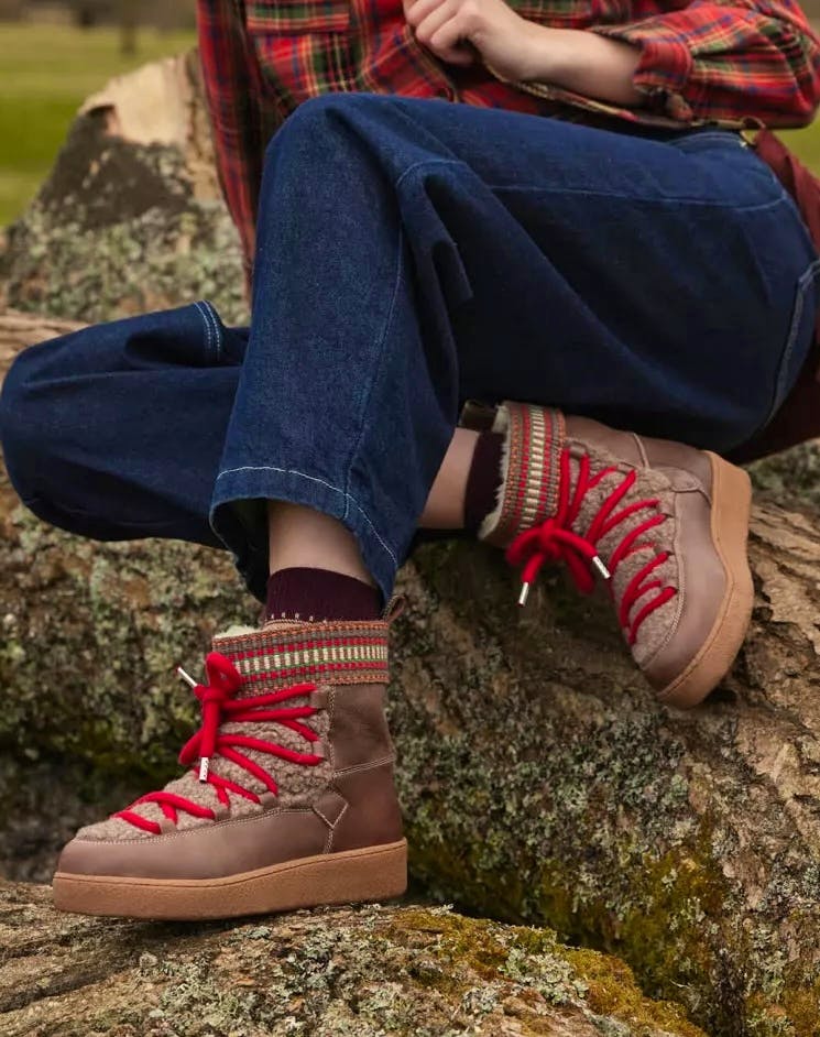 Penelope Chilvers Cosmos Fleece Boots, £269