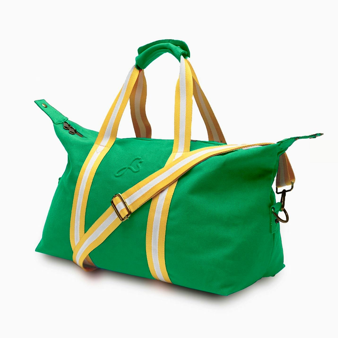 Fenella Smith Green Recycled Canvas Small Duffle Bag, £140