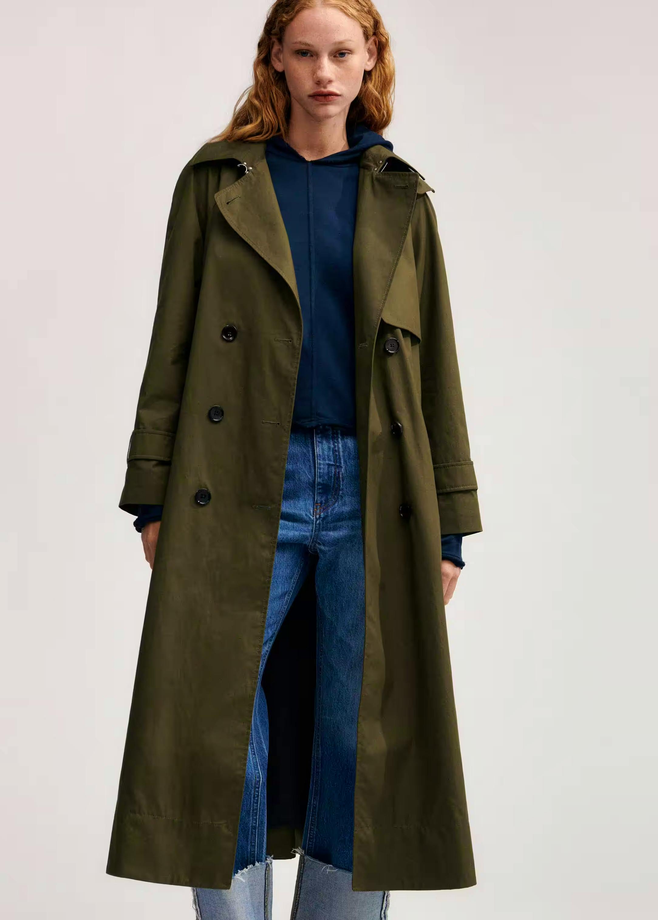 Me + Em Oversized Cotton Trench Coat, NOW £416.50