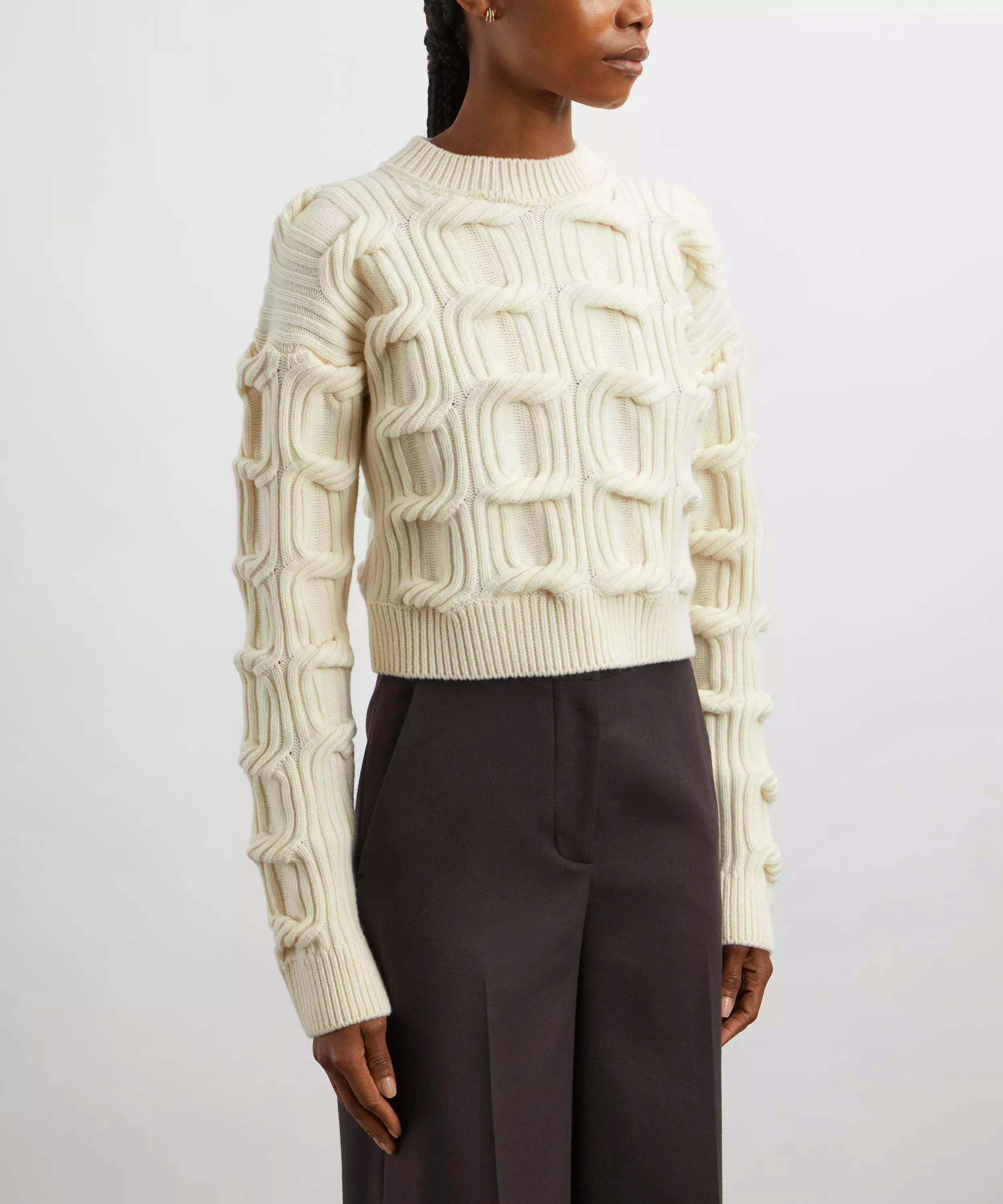 Stella McCartney Falabella Cable-Knit Wool Jumper, £690