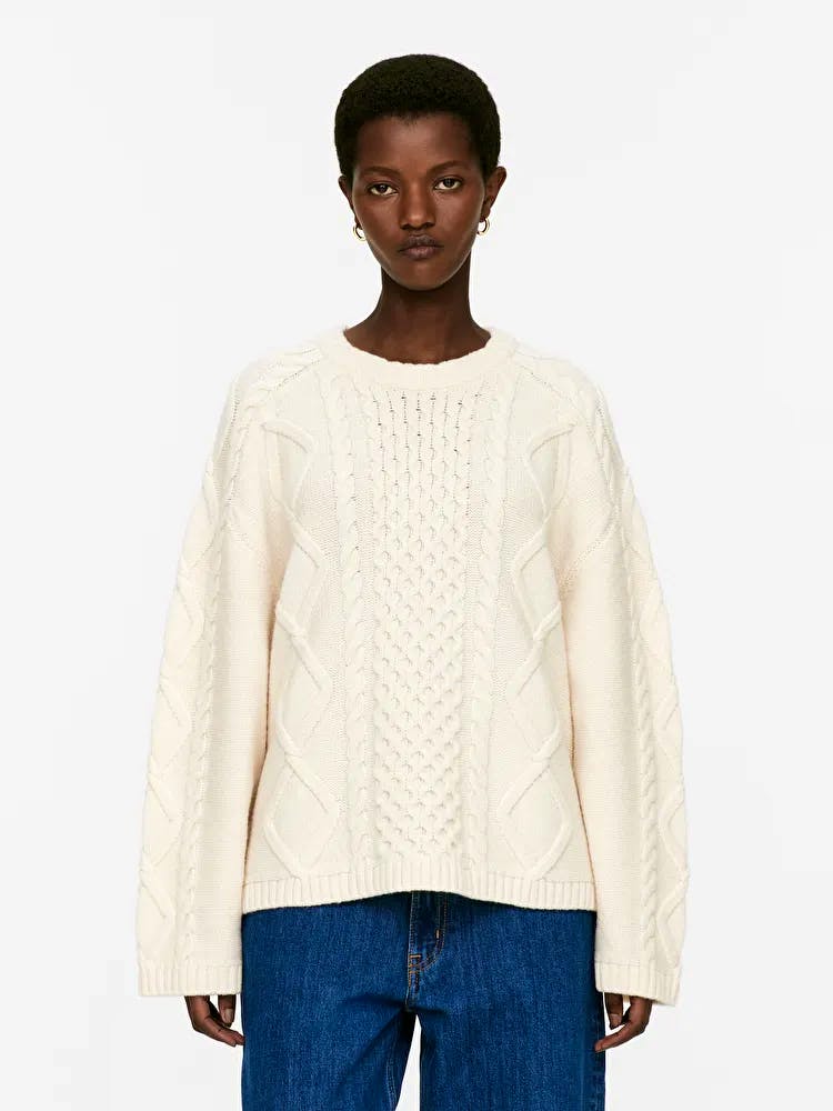 Arket Cable Knit Wool Jumper, £97