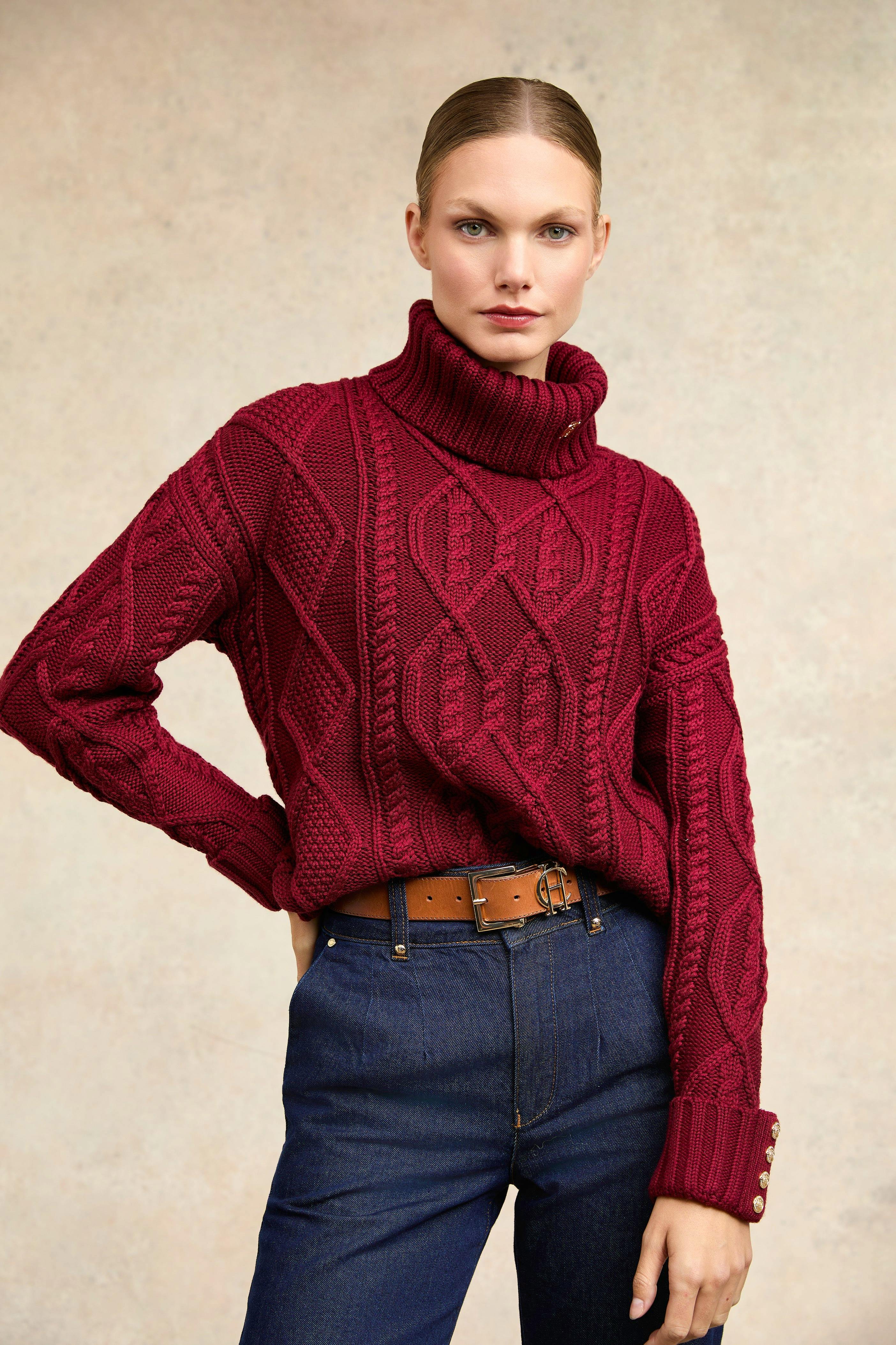 Holland Cooper Noveli Cable Knit, £149