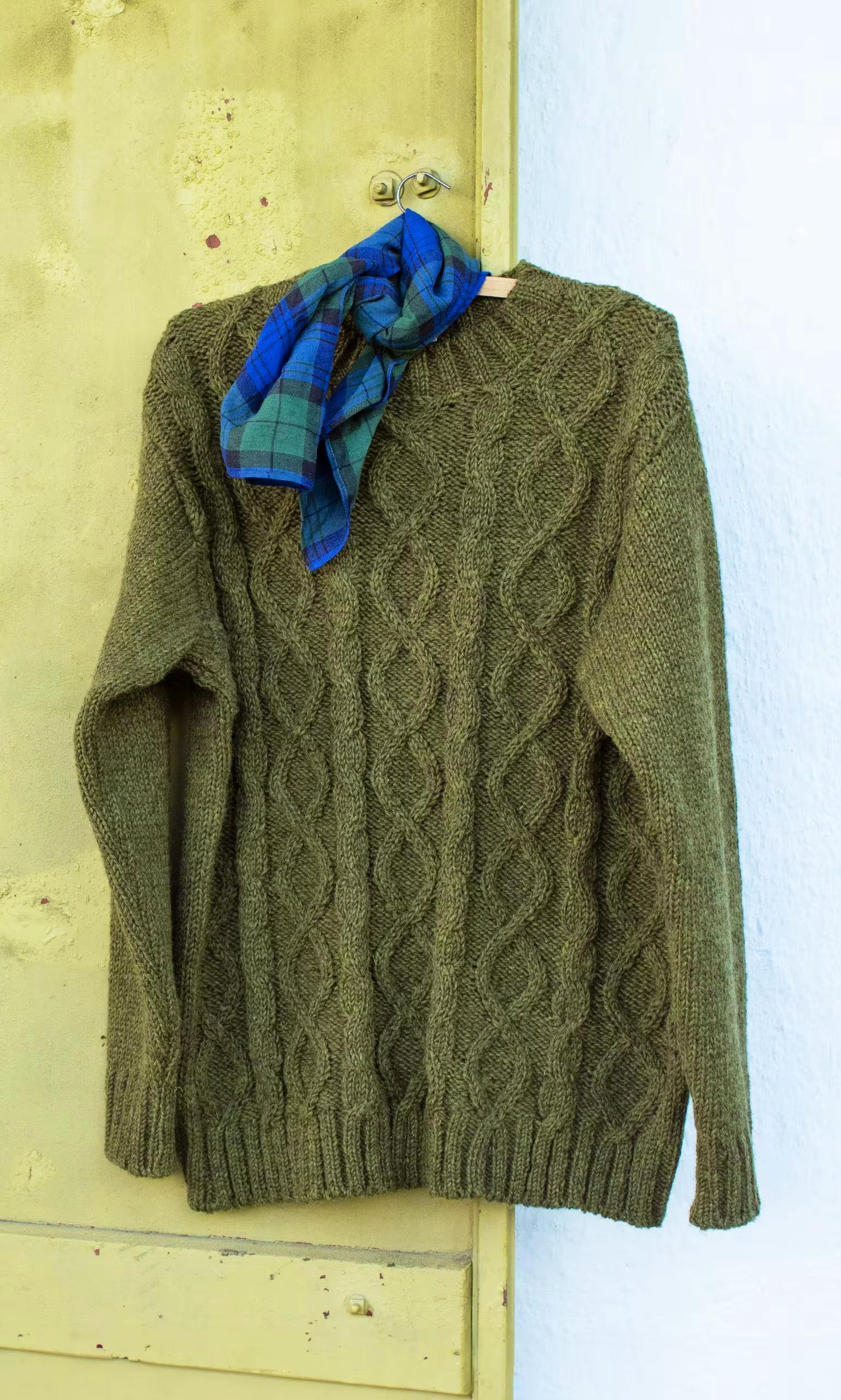 Plumo Shetland Cable Sweater, £98 (Was £139)