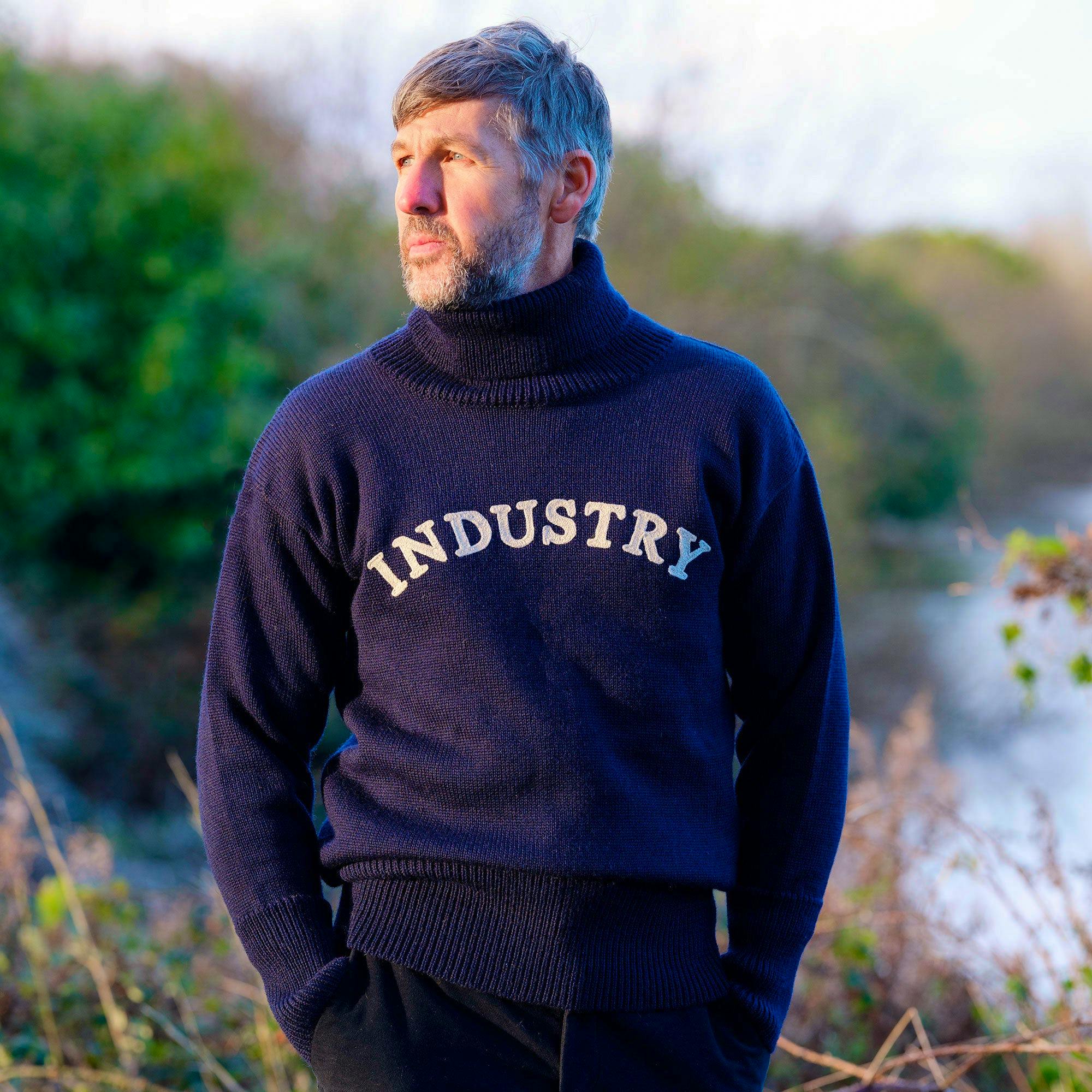 Yarmouth Oilskins The 'Industry' Submariner Knit – Navy, £195