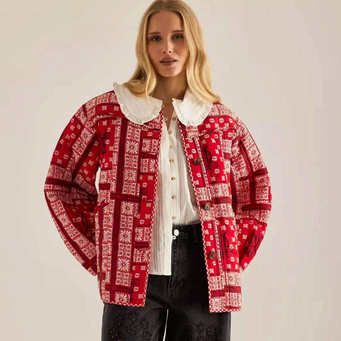 Damson Madder Quilted Reversible Jacket, £130