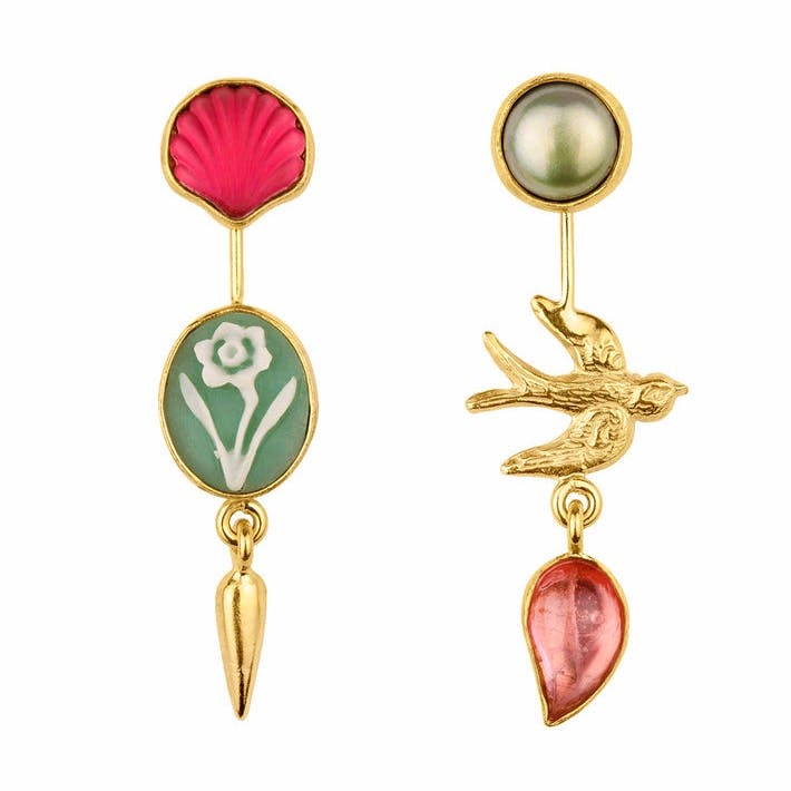 Grainne Morton Double Detachable Victorian Drop Earrings, £220