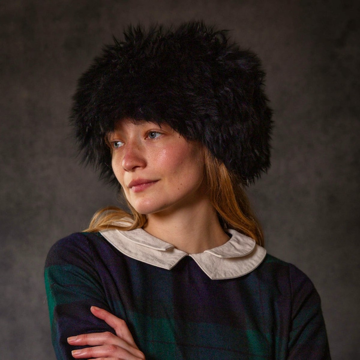 Cabbages & Roses Black Cossack Fur Hat, £99