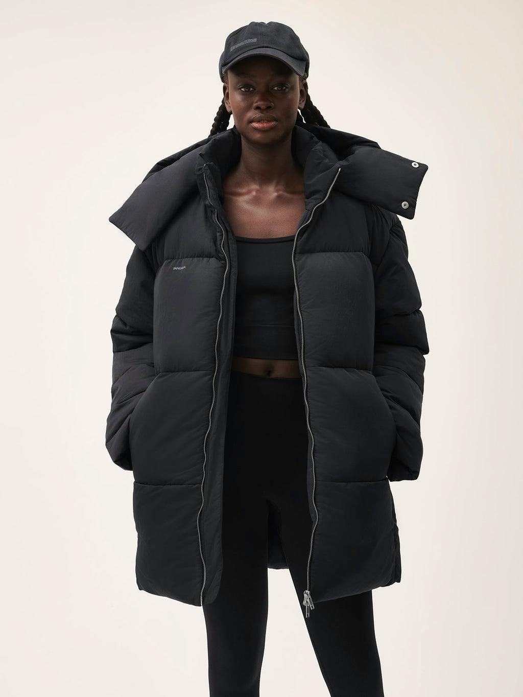 Pangaia Recylced Nylon Long Puffer Coat, NOW £312