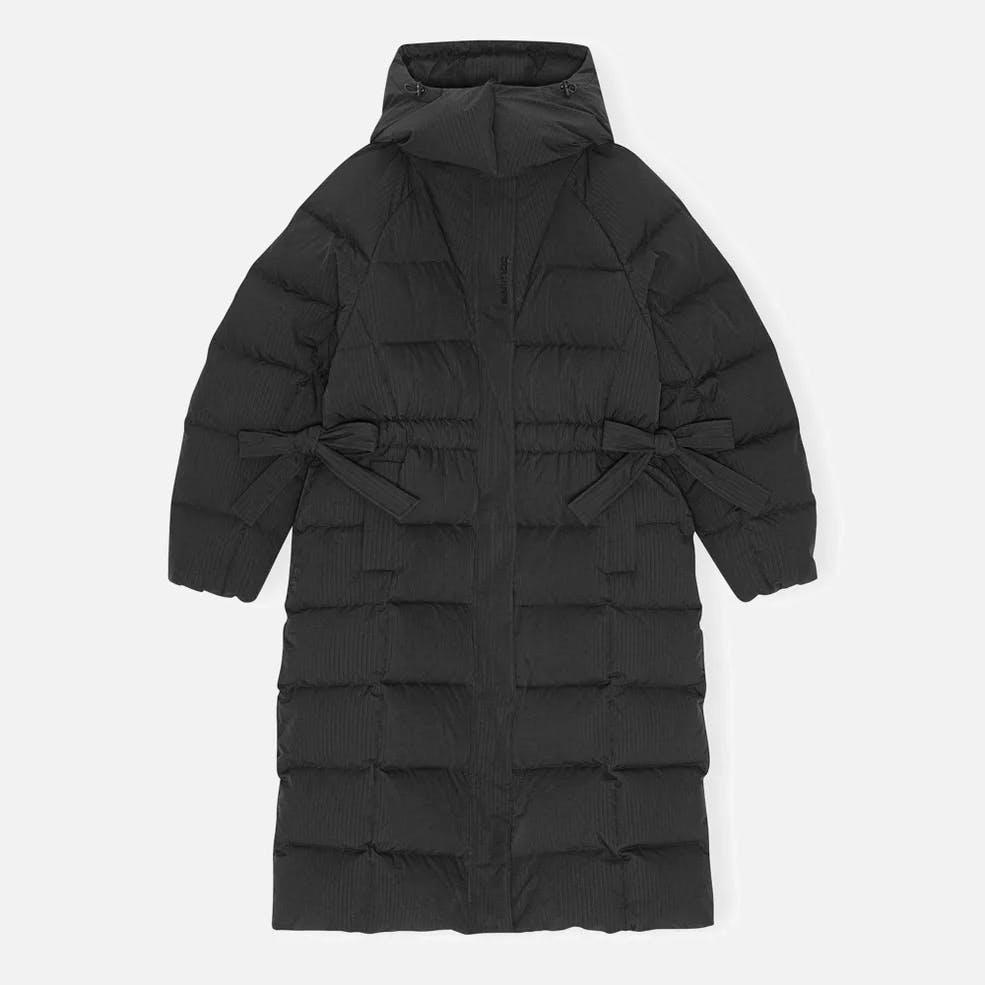 Ganni Tech Seersucker Puffer Coat, NOW £263
