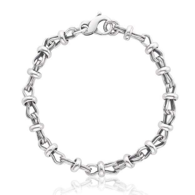 Patrick Mavros Lantern Chain Bracelet In Silver, £350