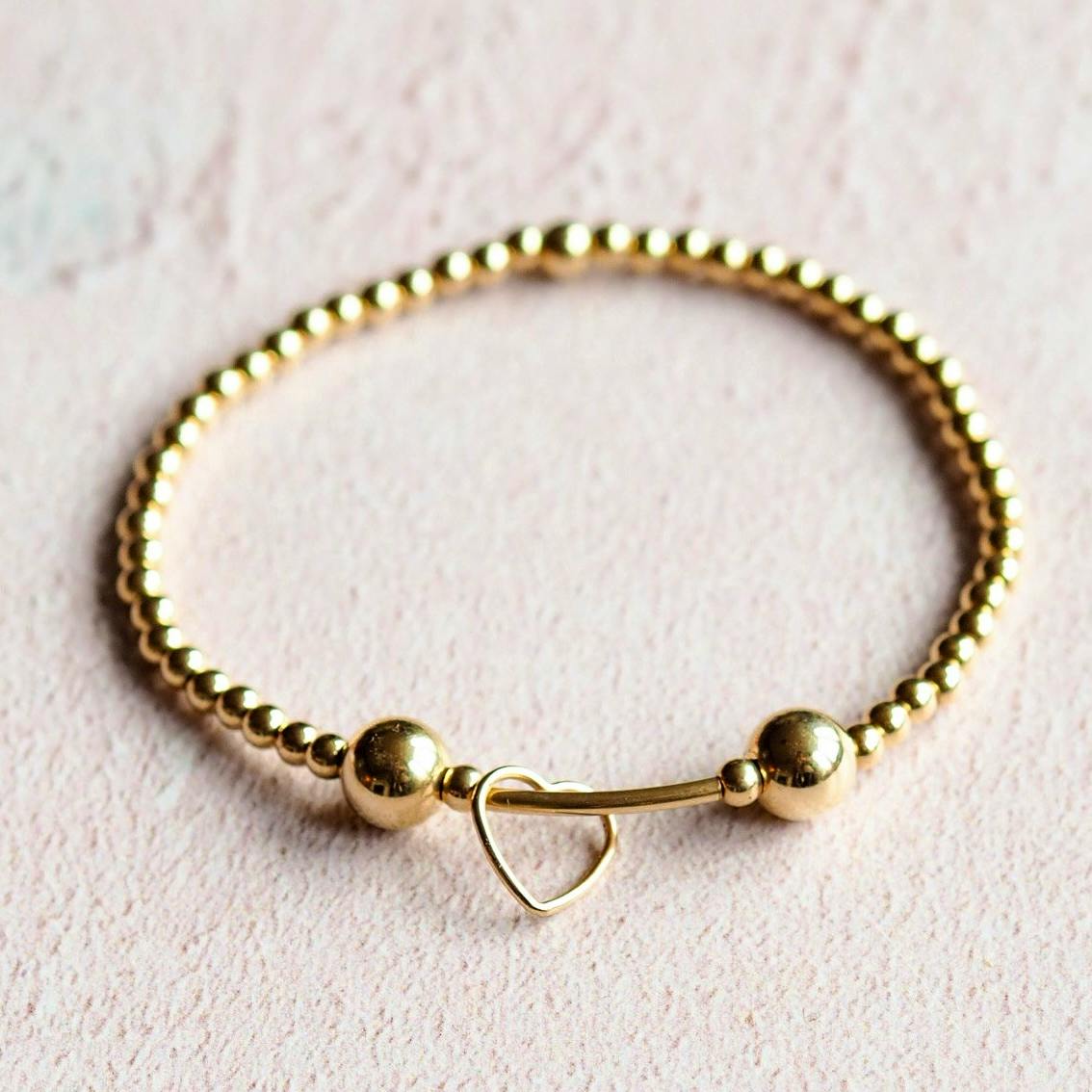 Lobster & Love Cupid’s Arrow, Gold Filled Beaded Bracelet, From £49