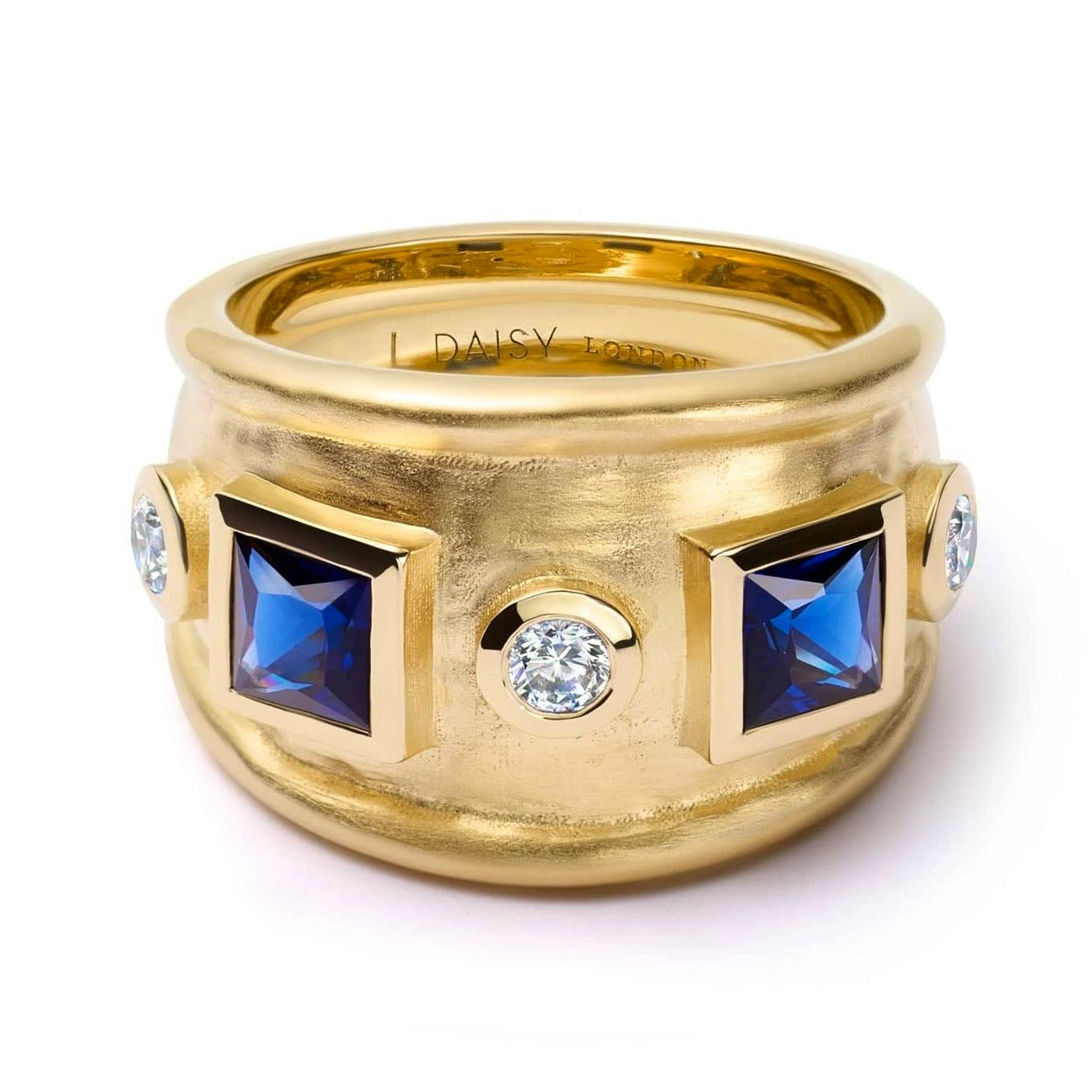 Daisy Jewellery Chunky Stone Textured Ring, £115