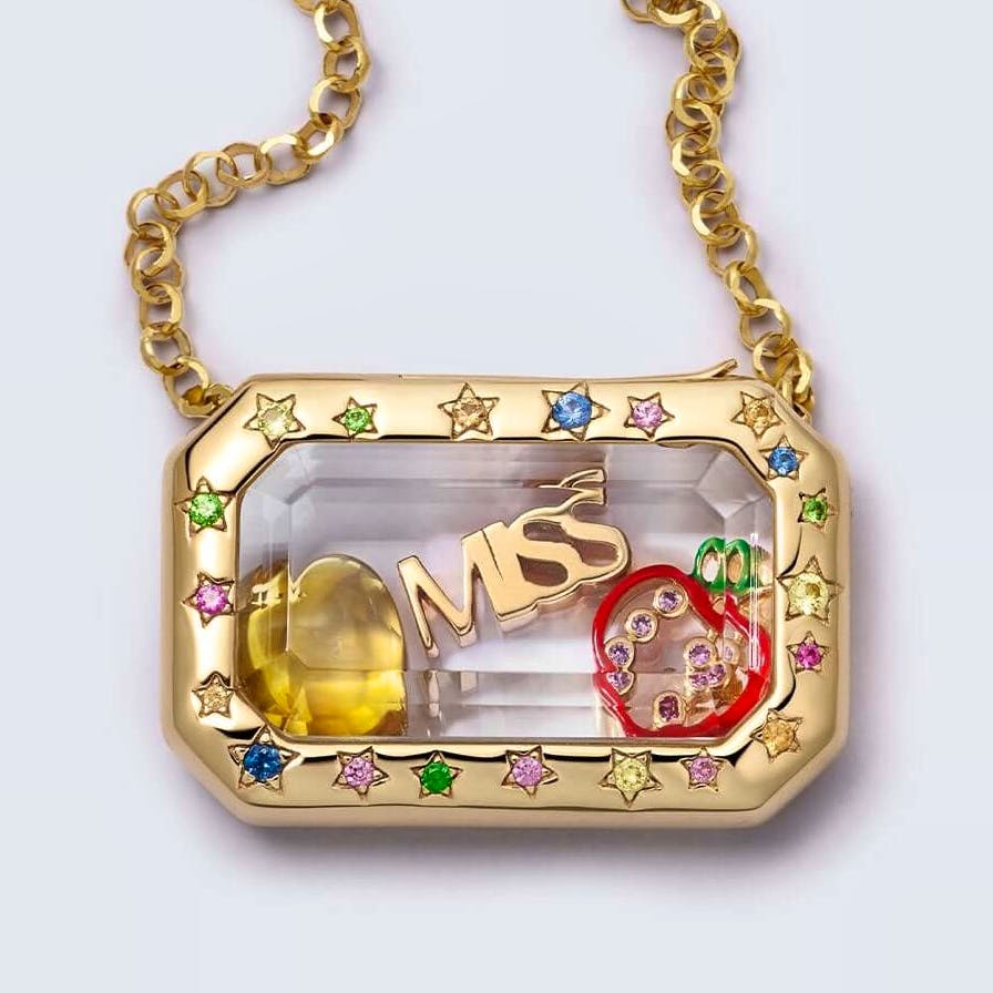 Loquet London Astrid Pillow Locket Necklace, £2,400