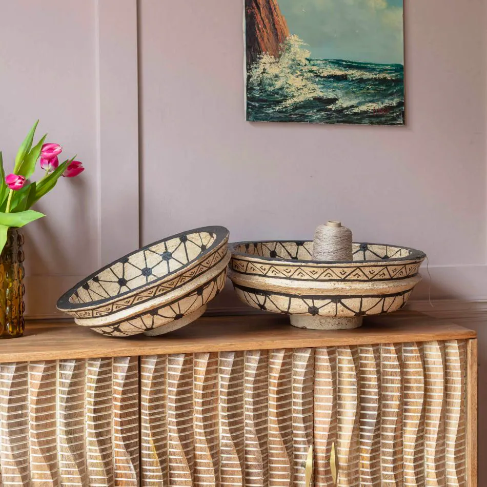 Graham & Green Set Of Two Papier Mache Bowls, £69