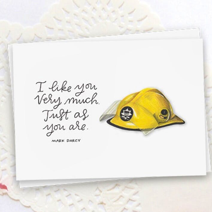 Etsy Just As You Are Bridget Jones Card, £5.40